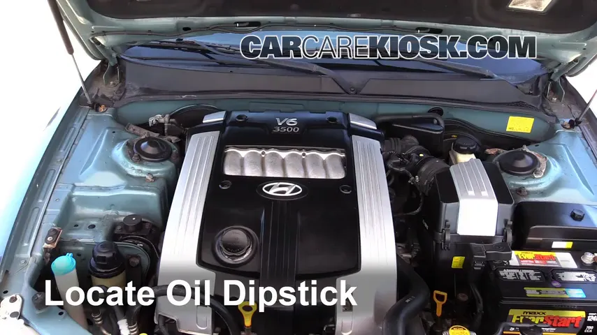 2004 Hyundai XG350 L 3.5L V6 Oil Check Oil Level